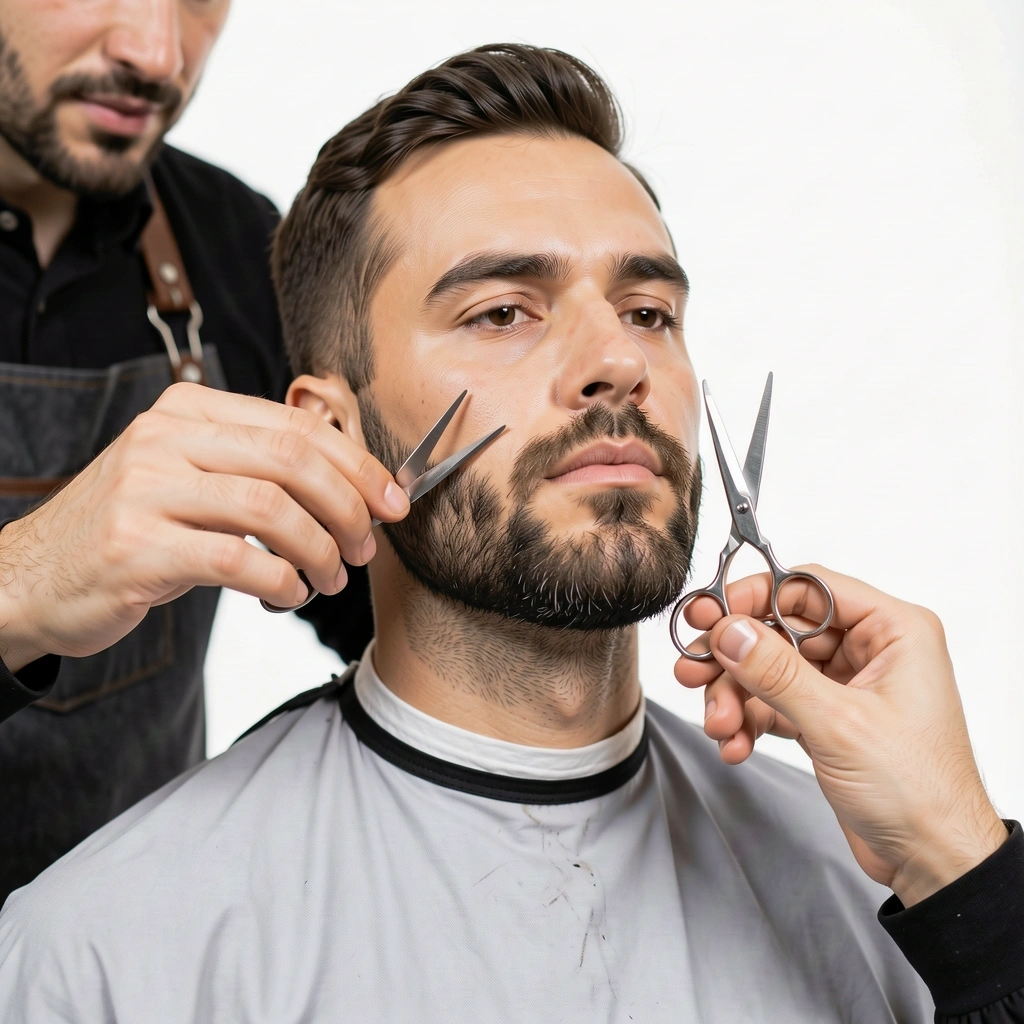 Precision beard grooming